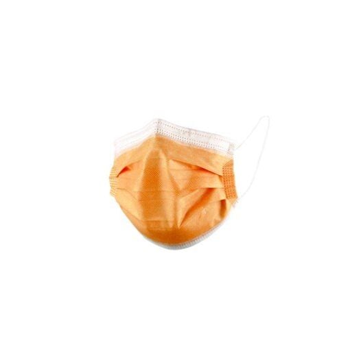Eldobható maszk XARA háromrétegű narancssárga (50 db/csomag) - Image 1