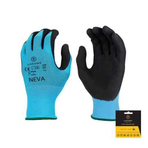 Kesztyű latex bevonattal NEVA kék - Image 1