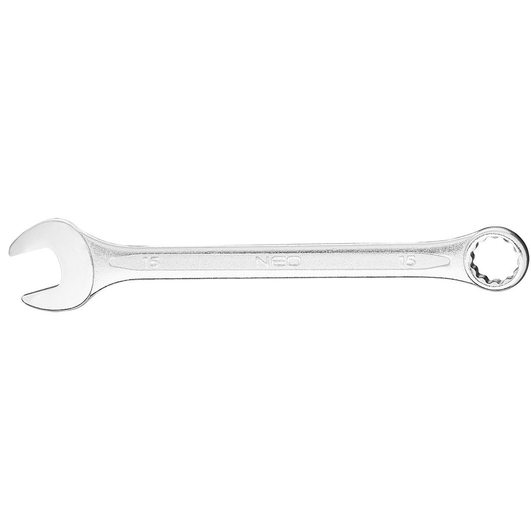 Klucz płasko-oczkowy 15 x 190 mm Klucz płasko-oczkowy 15 x 190 mm