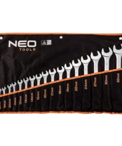 Klucze płasko-oczkowe 8-32 mm, zestaw 17 szt.