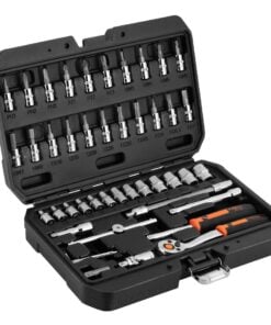 46-darabos 1/4" dugókulcs készlet, CrV