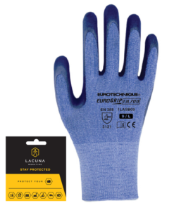 Latex bevonatú kesztyű