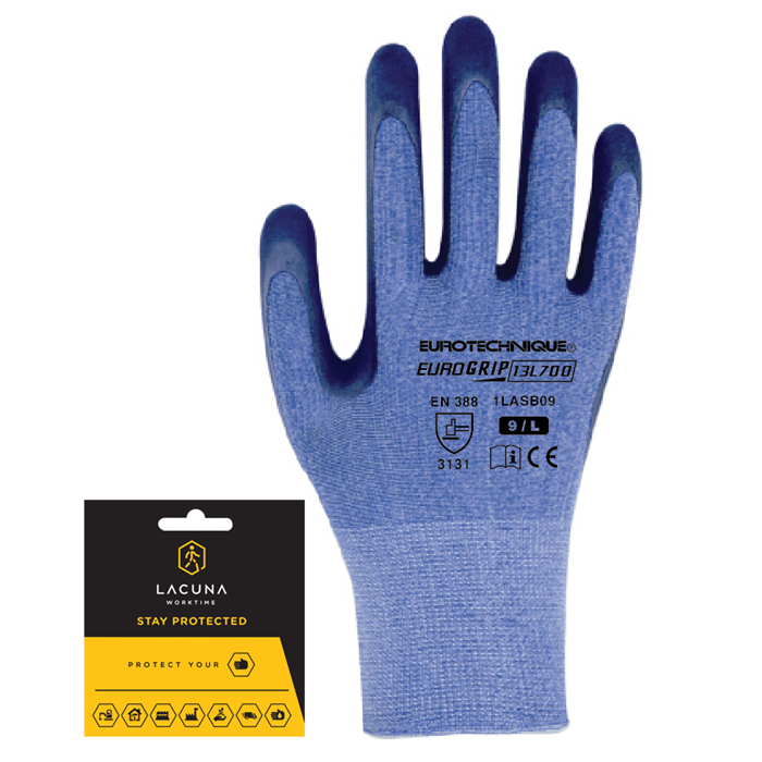 Latex bevonatú kesztyű