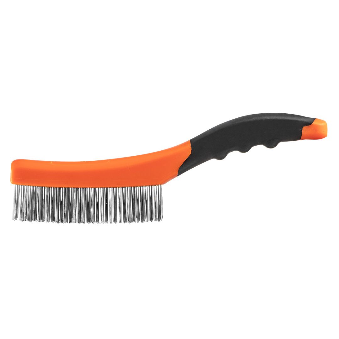 Szczotka druciana, drut nierdzewny, 4x16 rzędów Szczotka druciana, drut nierdzewny, 4x16 rzędów