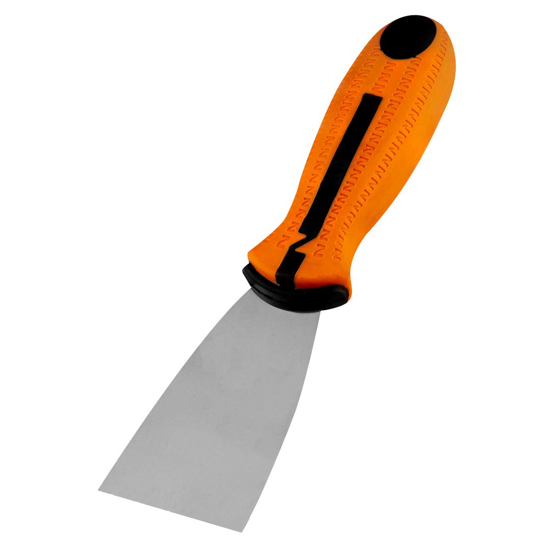 Szpachla malarska 50 mm, stal nierdzewna, dwukomponentowy uchwyt Szpachla malarska 50 mm, stal nierdzewna, dwukomponentowy uchwyt