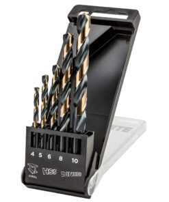 Wiertła do metalu HSS-CNC, 124°, Pro-Tec, 4.0 - 10 mm, zestaw 5 szt.