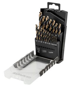 Wiertła do metalu HSS-CNC, 124°, Pro-Tec, 1.0 - 10.0 mm, zestaw 19 szt.