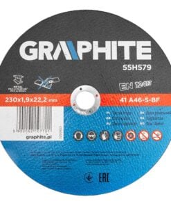 Tarcze tnące do metalu 230 x 1.9 x 22.2 mm, 41 A46-S-BF, 5 sztuk folia