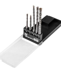 Zestaw wierteł do betonu SDS Plus z podwójną spiralą 5, 6 x 110 mm, 6, 8, 10 x 160 mm, zestaw: 5