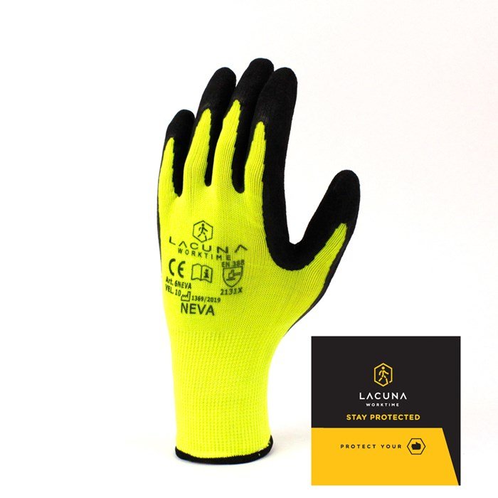 NEVA kesztyű latex bevonattal