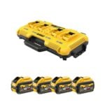 DeWalt DCB104X4-QW Négyes Gyors Töltő 4x 9Ah FLEXVOLT Akkumulátorral