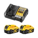 DeWalt DCB1104P2-QW Energiakészlet: Töltő és 2 Akkumulátor