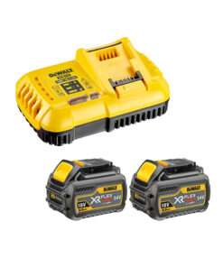 DeWalt DCB118T2-QW 18V/54V Lüftergekühltes Schnellladegerät und 2x 6,0 Ah Li-Ionen-FLEXVOLT-Akkus