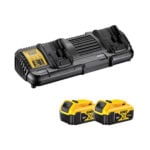 DeWalt DCB132P2-QW XR dupla töltő 2×5 Ah Li-ion akkuval