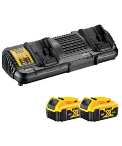 DeWalt DCB132P2-QW XR Ladegerät mit 2x 5 Ah Li-ion XR Batterien