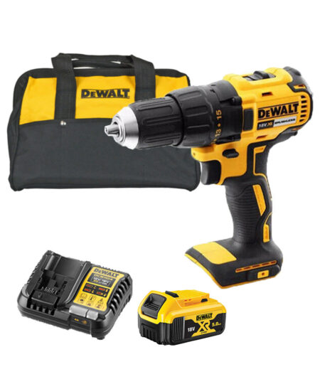 DeWalt DCD777P1 18V Akku-Bohrschrauber mit 1x 5 Ah Akku, Ladegerät und Tasche
