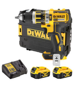 DeWalt DCD795P2-QW 18V XR bürstenloser Akku-Schlagbohrschrauber mit 2x 5Ah Batterien, Ladegerät und Koffer