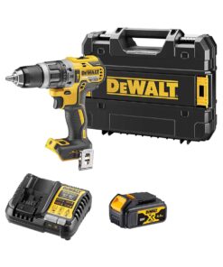 DeWalt DCD796M1-QW 18V XR Bürstenloser Akku-Schlagbohrschrauber mit 1x 4.0Ah Batterie, Ladegerät und TSTAK Koffer