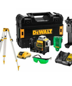 DeWalt DCE089D1G+DE0736 Akku-Multilinienlaser grün inkl. Akku 2Ah, mit Aluminium-Stativ