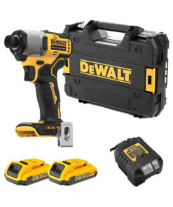 DeWalt DCF840D2T-QW 18V 1/4″ Akku-Schlagschrauber mit 2x 2Ah Akkus, Ladegerät und Koffer