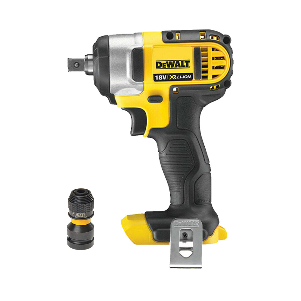 DeWalt DCF880N + DT7508 18V XR Kompakter Drehschlagschrauber + 1/2 Quadrat zu 1/4 Sechskant-Konvertierungsadapter DeWalt DCF880N + DT7508 18V XR Kompakter Drehschlagschrauber + 1/2 Quadrat zu 1/4 Sechskant-Konvertierungsadapter