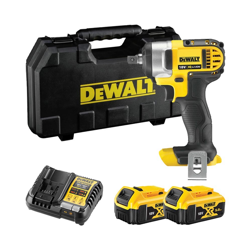 DeWalt DCF880P2-QW 18V XR Kompakter Drehschlagschrauber mit 2x 5Ah Batterien, Ladegerät und Koffer DeWalt DCF880P2-QW 18V XR Kompakter Drehschlagschrauber mit 2x 5Ah Batterien, Ladegerät und Koffer
