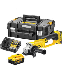 DeWalt DCG412M2-QW 18V XR Akku-Winkelschleifer mit 2x 4Ah Batterien, Ladegerät und Koffer