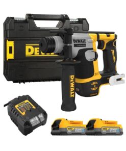 DeWalt DCH172E2T-QW 18V Akku-Bohrhammer (16 mm) mit 2x 1.7Ah Akkus, Ladegerät und Koffer