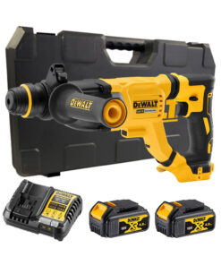 DeWalt DCH263M2-QW 18V Akku Kombihammer Bohrhammer SDS+ mit 2x 4Ah Akkus, Ladegerät und Koffer