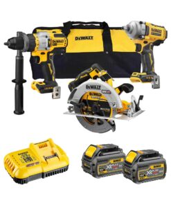 DeWalt DCK324T2-QW Elektrowerkzeug Set mit 2x 6Ah Akkus, Ladegerät und Koffer