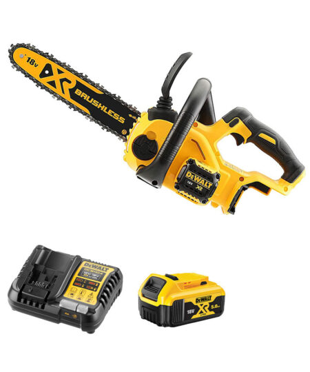 DeWalt DCM565P1-QW 18V Bürstenloser Akku-Kettensäge 30cm mit 1x 5Ah Akku und Ladegerät