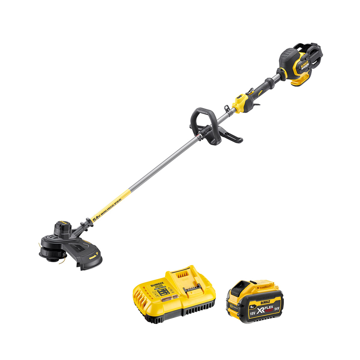 DeWalt DCM571X1-QW 54V Akku-Motorsense 38cm mit 1x 9 Ah Akku und Ladegerät DeWalt DCM571X1-QW 54V Akku-Motorsense 38cm mit 1x 9 Ah Akku und Ladegerät