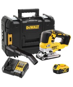 DeWalt DCS334P1T-QW 18V Bürstenloser Akku-Pendelhub-Stichsäge mit 1x 5Ah Akku, Ladegerät und TSTAK Koffer