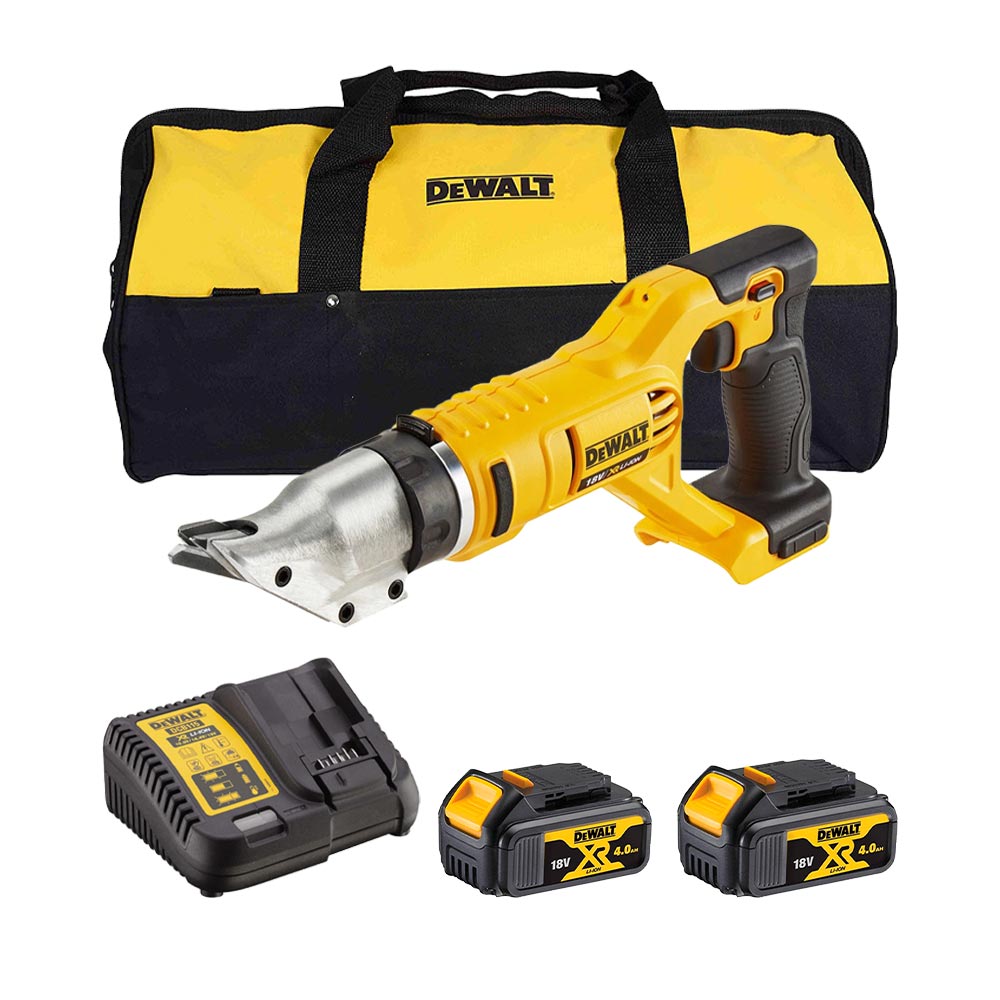 DeWalt DCS491M2 18V Akku-Blechschere, mit 2x 4Ah Akkus, Ladegerät und Tasche DeWalt DCS491M2 18V Akku-Blechschere, mit 2x 4Ah Akkus, Ladegerät und Tasche
