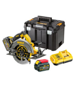 DeWalt DCS575T2-QW 190 mm 54V Li-ion XR FLEXVOLT Bürstenloser Akku-Kreissäge mit 2x 6 Ah Akkus, Ladegerát und Koffer