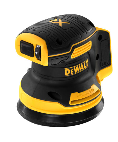 DeWalt DCW210N-XJ 125 mm 18V Li-ion XR Bürstenloser Random Orbital/Umlaufbahn /Dreh- Akku- Exzenterschleifer, Nur das Gerät