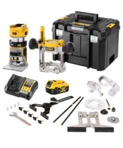DeWalt DCW604P1-QW 18V Akku-Kombifräse mit 1x 5Ah Akku, Ladegerät und Koffer