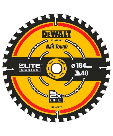 Dewalt DT10303 Kreissägeblatt ELITE 184 x 16 mm/ 40 WZ
