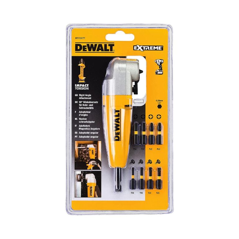 DeWalt DT71517T-QZ 90° Winkelvorsatz inkl. 9 Bits EXTR Impact Torsion