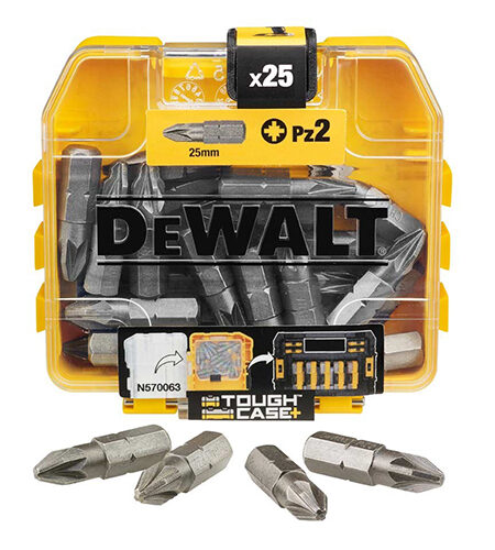 DeWalt DT71521-QW 25 mm PZ2 Standard Tic Tac Bits 25 Stk.
