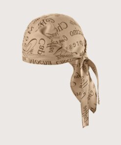 Aspen Unisex Bandana s Tematskim Uzorkom (Kava / Crêpes) – Set 2 Komada