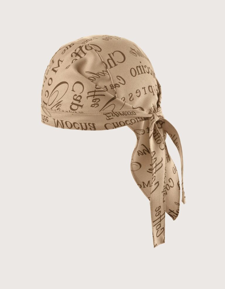 Aspen Unisex Bandana s Tematskim Uzorkom (Kava / Crêpes) – Set 2 Komada