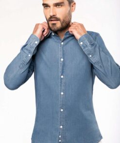 Kariban férfi farmering - Chambray kék