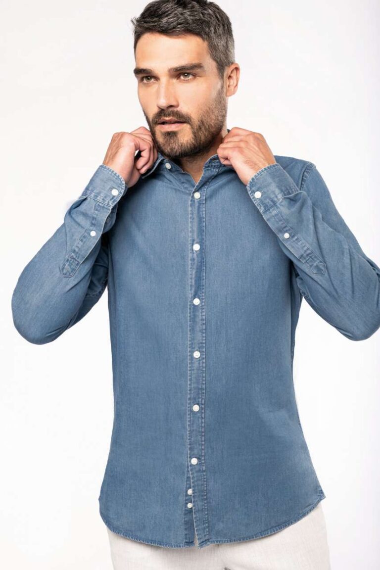 Kariban férfi farmering - Chambray kék