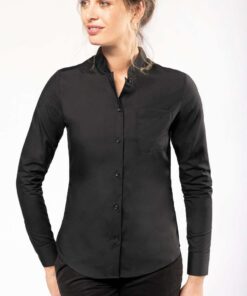 Kariban Női Hosszú Ujjú Mandarinkarimás Ing