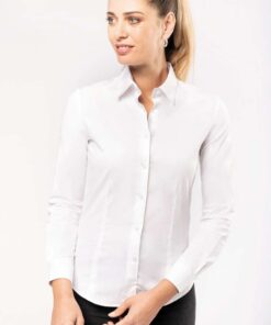 Kariban Női Hosszú Ujjú Stretch Ing