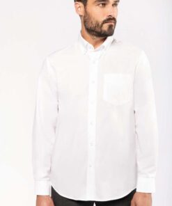 Kariban Férfi Hosszú Ujjú Oxford Ing