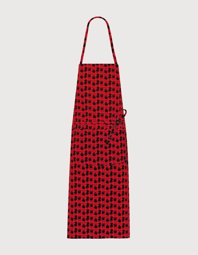 Lima Hosszú Kötény „Skull” (100% Pamut)