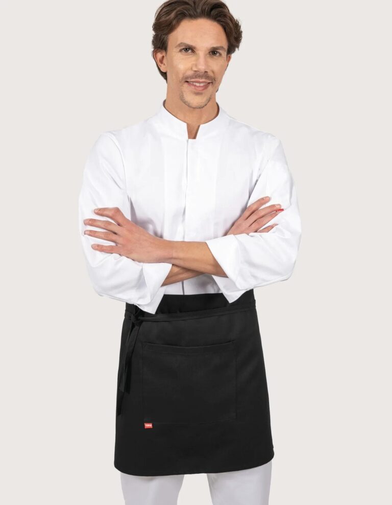 Nevada Fekete Bistro Kötény – 2 Darabos Szett (100% Pamut)