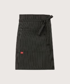 Nevada Bistro Rövid Kötény – Kék-Fekete Csíkos Minta